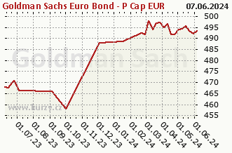 Graf čistých týd. prodejů Goldman Sachs Euro Bond - P Cap EUR