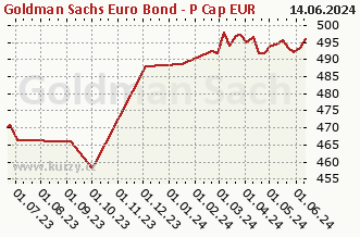 Graf odkupu a prodeje Goldman Sachs Euro Bond - P Cap EUR